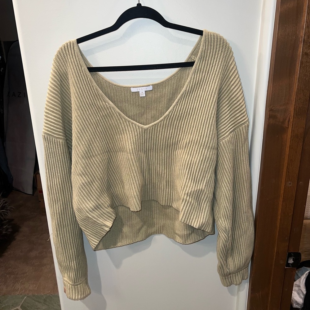 Lunya reversible ribbed long sleeve shirt